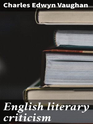cover image of English literary criticism